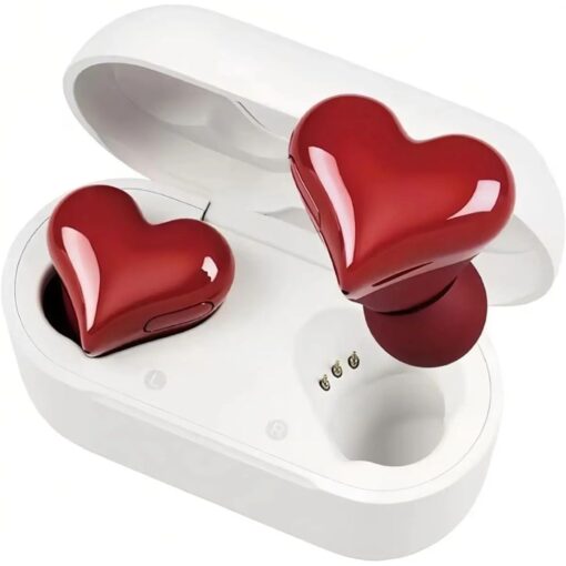 Wireless Earbuds Stylish Heart Shaped